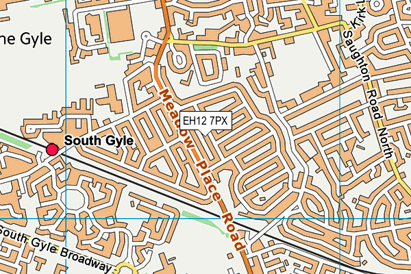 EH12 7PX map - OS VectorMap District (Ordnance Survey) EH12 7PX map - OS VectorMap District (Ordnance Survey)