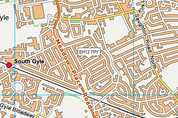 EH12 7PY map - OS VectorMap District (Ordnance Survey) EH12 7PY map - OS VectorMap District (Ordnance Survey)