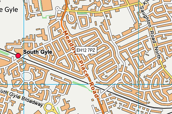 EH12 7PZ map - OS VectorMap District (Ordnance Survey) EH12 7PZ map - OS VectorMap District (Ordnance Survey)