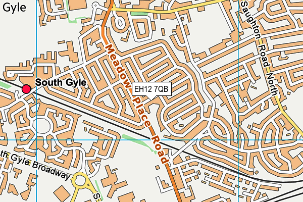 EH12 7QB map - OS VectorMap District (Ordnance Survey) EH12 7QB map - OS VectorMap District (Ordnance Survey)