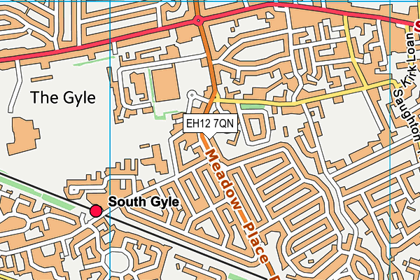EH12 7QN map - OS VectorMap District (Ordnance Survey) EH12 7QN map - OS VectorMap District (Ordnance Survey)
