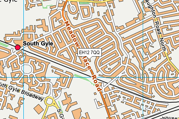 EH12 7QQ map - OS VectorMap District (Ordnance Survey) EH12 7QQ map - OS VectorMap District (Ordnance Survey)