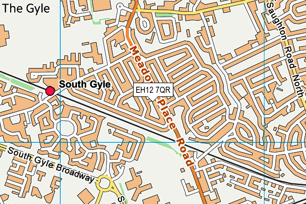 EH12 7QR map - OS VectorMap District (Ordnance Survey) EH12 7QR map - OS VectorMap District (Ordnance Survey)
