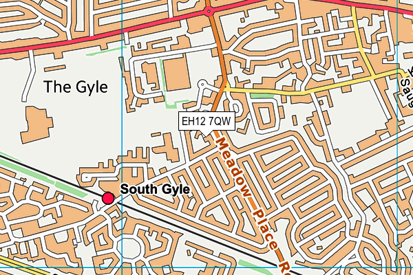 EH12 7QW map - OS VectorMap District (Ordnance Survey) EH12 7QW map - OS VectorMap District (Ordnance Survey)