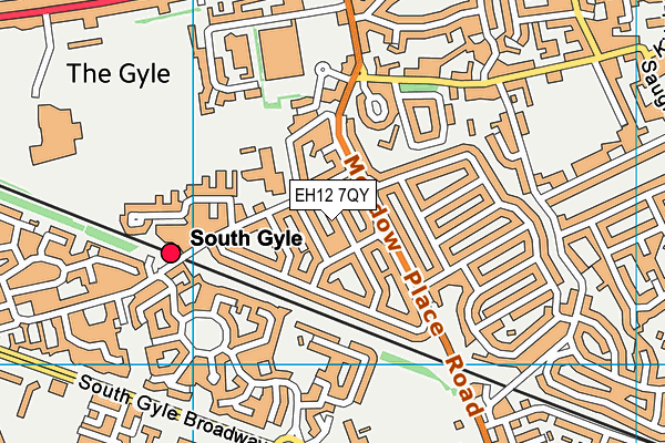 EH12 7QY map - OS VectorMap District (Ordnance Survey) EH12 7QY map - OS VectorMap District (Ordnance Survey)