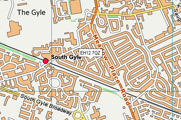 EH12 7QZ map - OS VectorMap District (Ordnance Survey) EH12 7QZ map - OS VectorMap District (Ordnance Survey)
