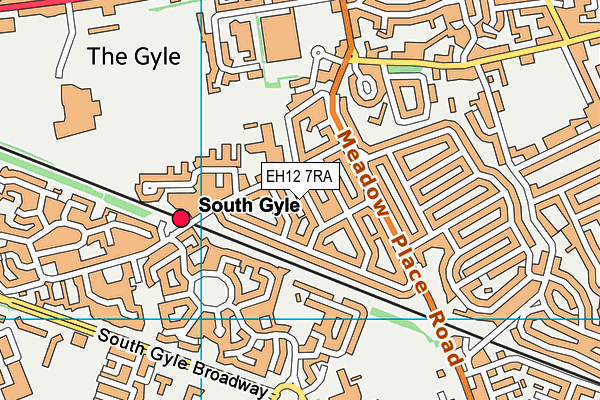 EH12 7RA map - OS VectorMap District (Ordnance Survey) EH12 7RA map - OS VectorMap District (Ordnance Survey)