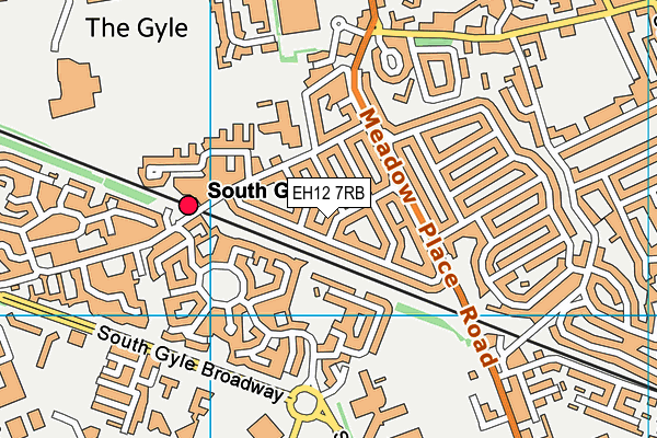 EH12 7RB map - OS VectorMap District (Ordnance Survey) EH12 7RB map - OS VectorMap District (Ordnance Survey)