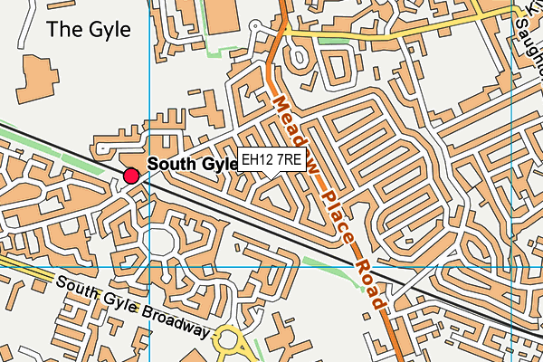 EH12 7RE map - OS VectorMap District (Ordnance Survey) EH12 7RE map - OS VectorMap District (Ordnance Survey)