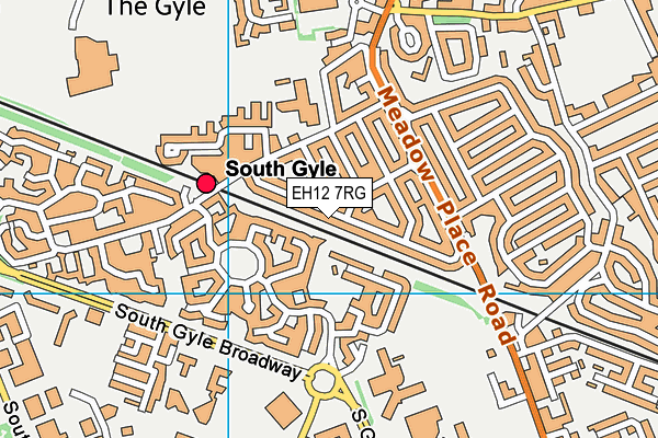 EH12 7RG map - OS VectorMap District (Ordnance Survey) EH12 7RG map - OS VectorMap District (Ordnance Survey)