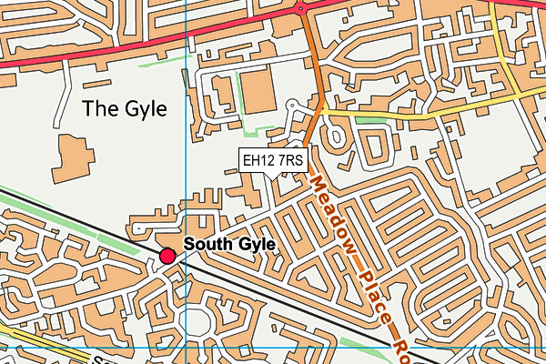 EH12 7RS map - OS VectorMap District (Ordnance Survey) EH12 7RS map - OS VectorMap District (Ordnance Survey)