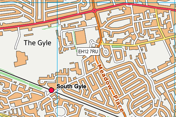 EH12 7RU map - OS VectorMap District (Ordnance Survey) EH12 7RU map - OS VectorMap District (Ordnance Survey)