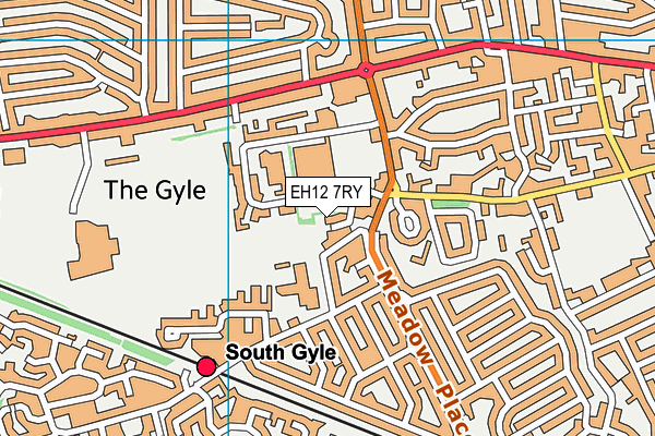 EH12 7RY map - OS VectorMap District (Ordnance Survey) EH12 7RY map - OS VectorMap District (Ordnance Survey)