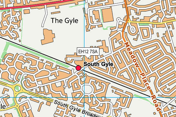 EH12 7SA map - OS VectorMap District (Ordnance Survey) EH12 7SA map - OS VectorMap District (Ordnance Survey)