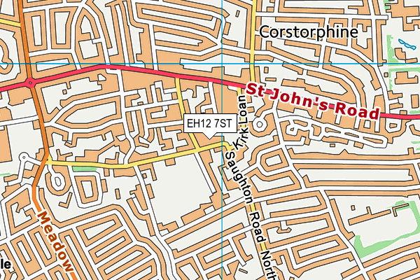 EH12 7ST map - OS VectorMap District (Ordnance Survey) EH12 7ST map - OS VectorMap District (Ordnance Survey)