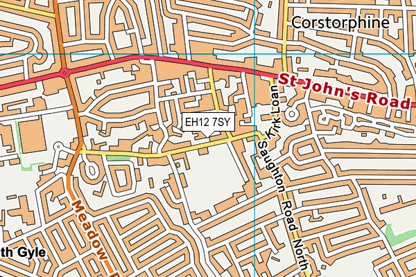 EH12 7SY map - OS VectorMap District (Ordnance Survey) EH12 7SY map - OS VectorMap District (Ordnance Survey)