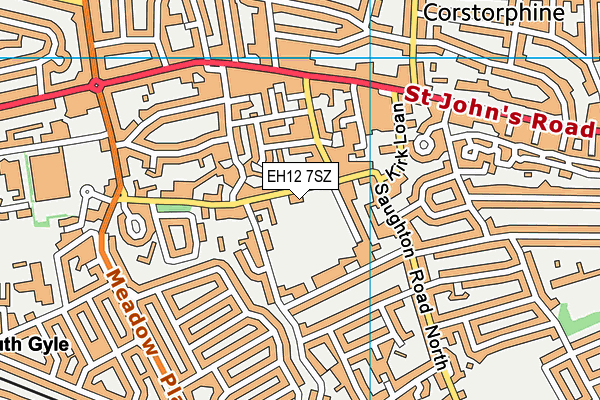 EH12 7SZ map - OS VectorMap District (Ordnance Survey) EH12 7SZ map - OS VectorMap District (Ordnance Survey)