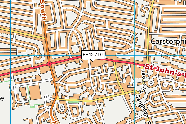 EH12 7TG map - OS VectorMap District (Ordnance Survey) EH12 7TG map - OS VectorMap District (Ordnance Survey)