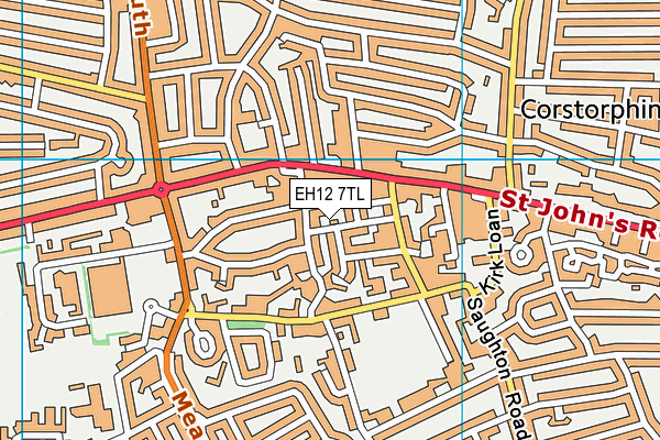 EH12 7TL map - OS VectorMap District (Ordnance Survey) EH12 7TL map - OS VectorMap District (Ordnance Survey)