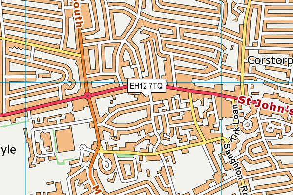 EH12 7TQ map - OS VectorMap District (Ordnance Survey) EH12 7TQ map - OS VectorMap District (Ordnance Survey)