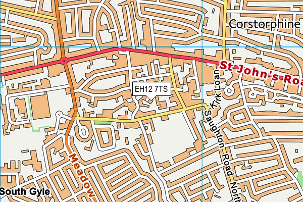 EH12 7TS map - OS VectorMap District (Ordnance Survey) EH12 7TS map - OS VectorMap District (Ordnance Survey)