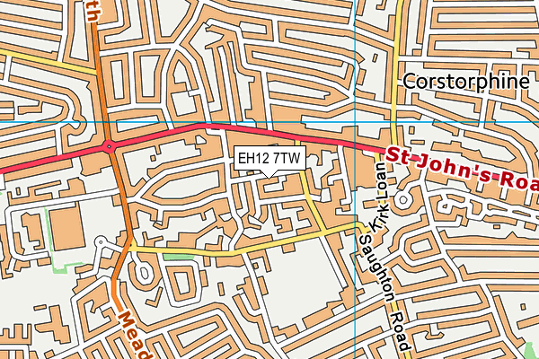 EH12 7TW map - OS VectorMap District (Ordnance Survey) EH12 7TW map - OS VectorMap District (Ordnance Survey)
