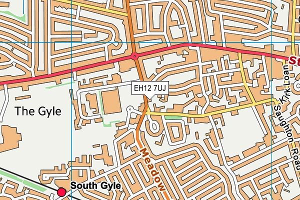 EH12 7UJ map - OS VectorMap District (Ordnance Survey) EH12 7UJ map - OS VectorMap District (Ordnance Survey)