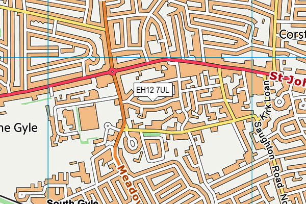 EH12 7UL map - OS VectorMap District (Ordnance Survey) EH12 7UL map - OS VectorMap District (Ordnance Survey)