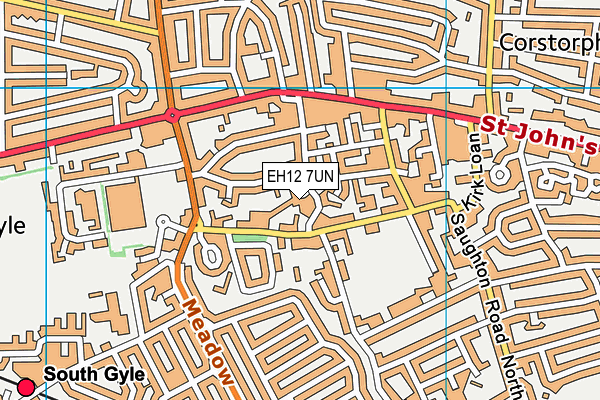 EH12 7UN map - OS VectorMap District (Ordnance Survey) EH12 7UN map - OS VectorMap District (Ordnance Survey)