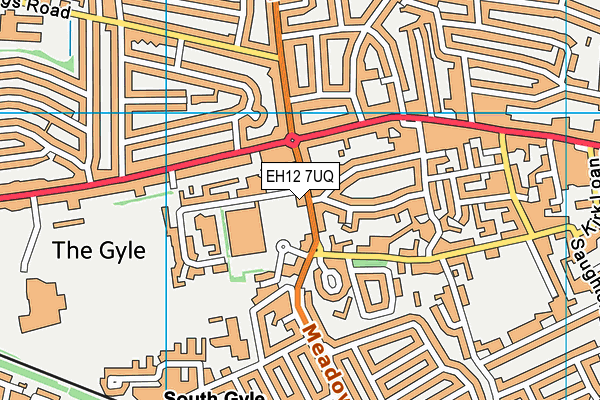 EH12 7UQ map - OS VectorMap District (Ordnance Survey) EH12 7UQ map - OS VectorMap District (Ordnance Survey)