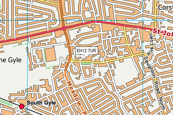 EH12 7UR map - OS VectorMap District (Ordnance Survey) EH12 7UR map - OS VectorMap District (Ordnance Survey)