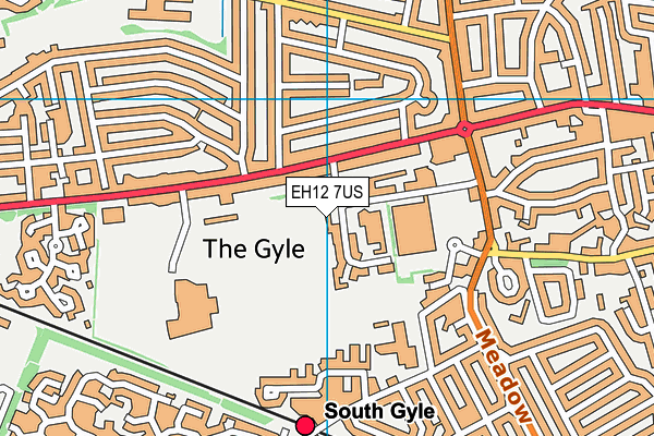 EH12 7US map - OS VectorMap District (Ordnance Survey) EH12 7US map - OS VectorMap District (Ordnance Survey)