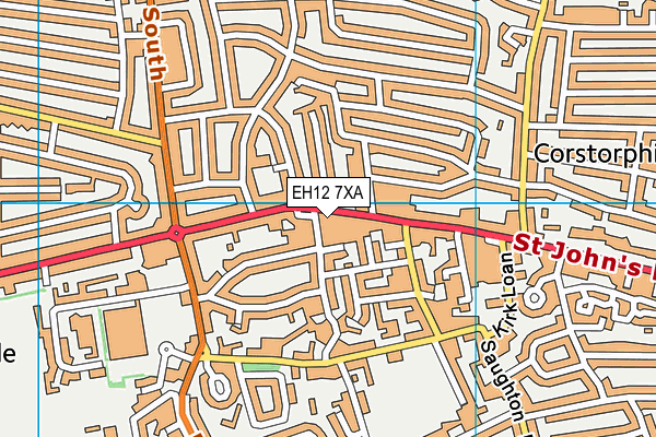 EH12 7XA map - OS VectorMap District (Ordnance Survey) EH12 7XA map - OS VectorMap District (Ordnance Survey)