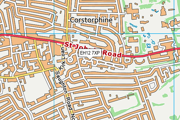 EH12 7XP map - OS VectorMap District (Ordnance Survey) EH12 7XP map - OS VectorMap District (Ordnance Survey)