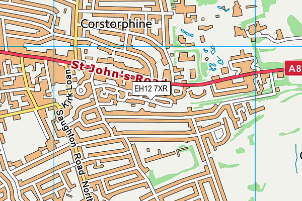 EH12 7XR map - OS VectorMap District (Ordnance Survey) EH12 7XR map - OS VectorMap District (Ordnance Survey)