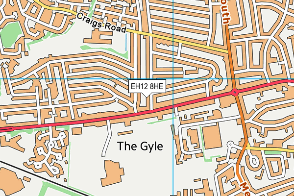 EH12 8HE map - OS VectorMap District (Ordnance Survey) EH12 8HE map - OS VectorMap District (Ordnance Survey)