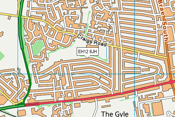 EH12 8JH map - OS VectorMap District (Ordnance Survey) EH12 8JH map - OS VectorMap District (Ordnance Survey)