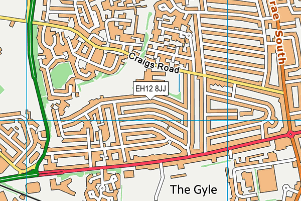 EH12 8JJ map - OS VectorMap District (Ordnance Survey) EH12 8JJ map - OS VectorMap District (Ordnance Survey)