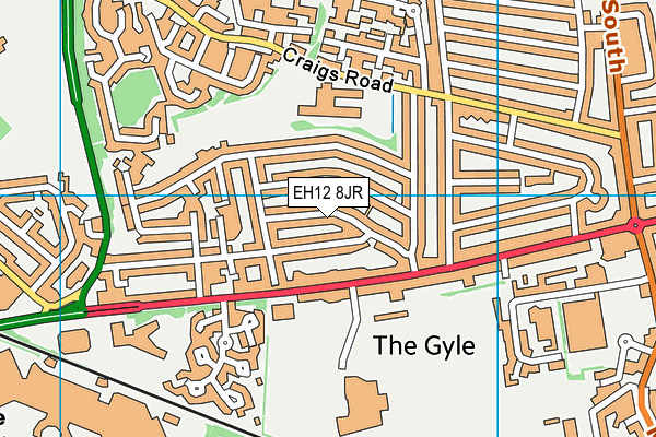 EH12 8JR map - OS VectorMap District (Ordnance Survey) EH12 8JR map - OS VectorMap District (Ordnance Survey)