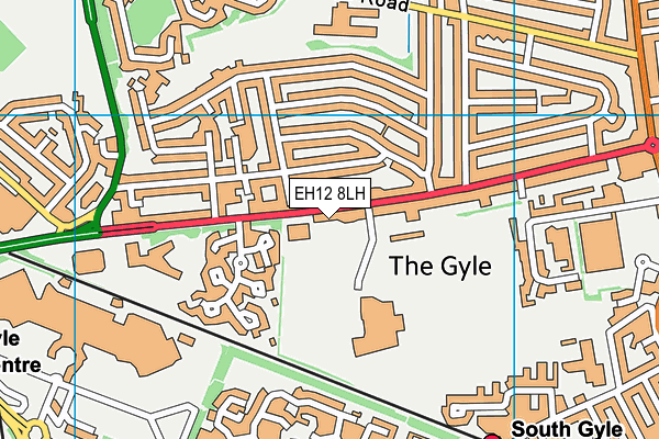 EH12 8LH map - OS VectorMap District (Ordnance Survey)