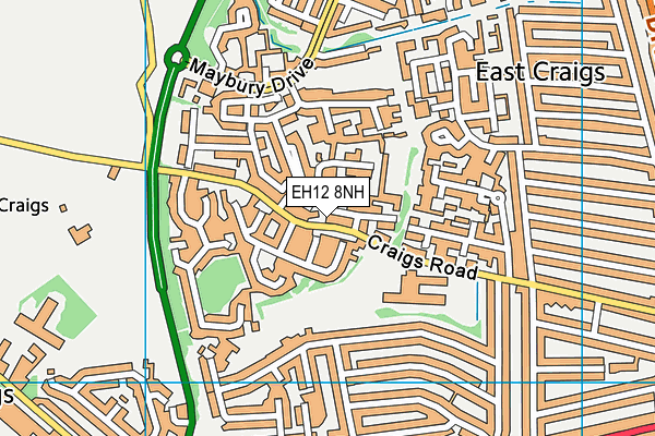 EH12 8NH map - OS VectorMap District (Ordnance Survey) EH12 8NH map - OS VectorMap District (Ordnance Survey)