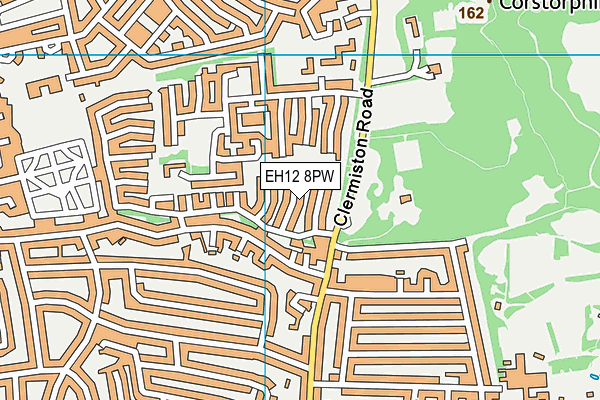 EH12 8PW map - OS VectorMap District (Ordnance Survey) EH12 8PW map - OS VectorMap District (Ordnance Survey)