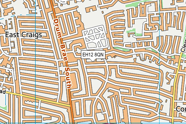EH12 8QN map - OS VectorMap District (Ordnance Survey) EH12 8QN map - OS VectorMap District (Ordnance Survey)