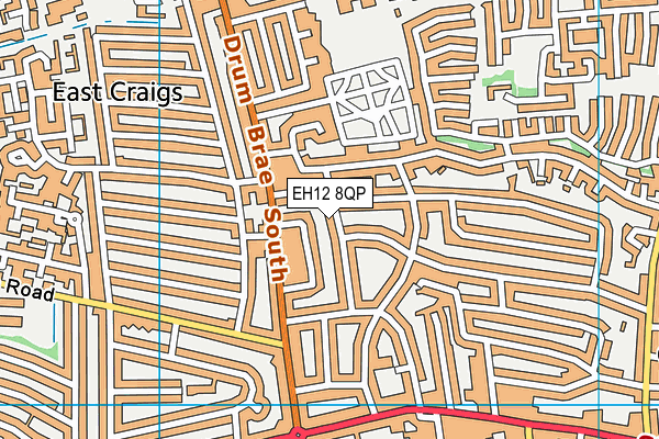 EH12 8QP map - OS VectorMap District (Ordnance Survey) EH12 8QP map - OS VectorMap District (Ordnance Survey)