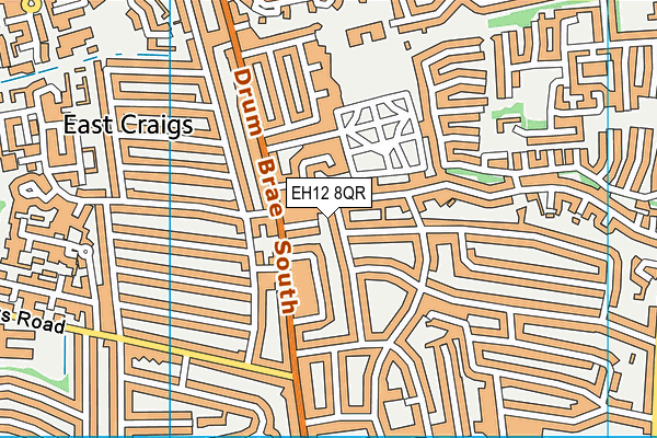 EH12 8QR map - OS VectorMap District (Ordnance Survey) EH12 8QR map - OS VectorMap District (Ordnance Survey)