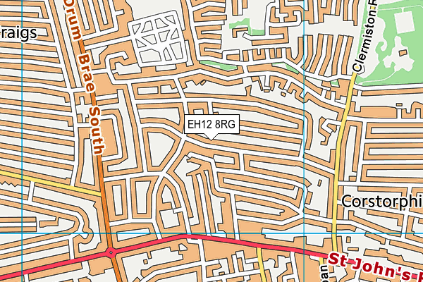 EH12 8RG map - OS VectorMap District (Ordnance Survey) EH12 8RG map - OS VectorMap District (Ordnance Survey)