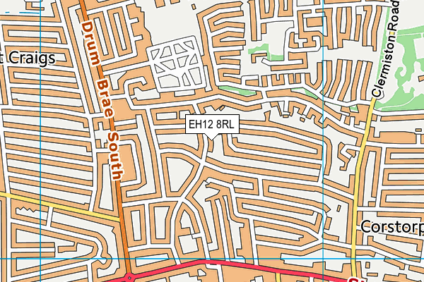 EH12 8RL map - OS VectorMap District (Ordnance Survey) EH12 8RL map - OS VectorMap District (Ordnance Survey)