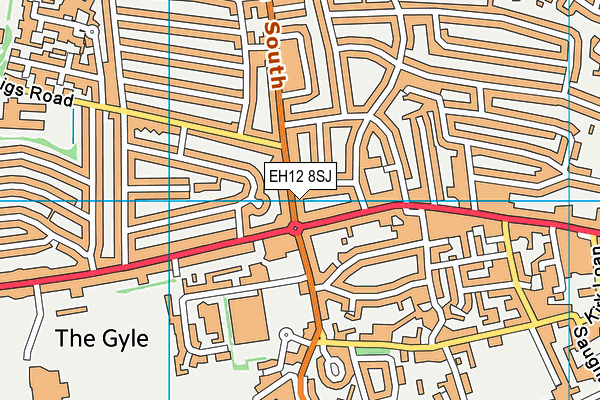 EH12 8SJ map - OS VectorMap District (Ordnance Survey) EH12 8SJ map - OS VectorMap District (Ordnance Survey)