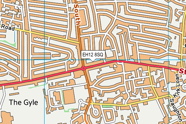 EH12 8SQ map - OS VectorMap District (Ordnance Survey)