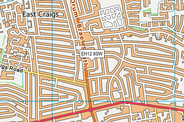 EH12 8SW map - OS VectorMap District (Ordnance Survey) EH12 8SW map - OS VectorMap District (Ordnance Survey)